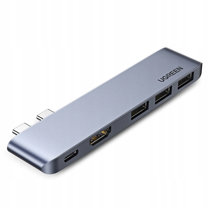 Multifunkční Hub port pro MacBook Pro Air 2x Usb-c na Usb-c Hdmi 3x Usb