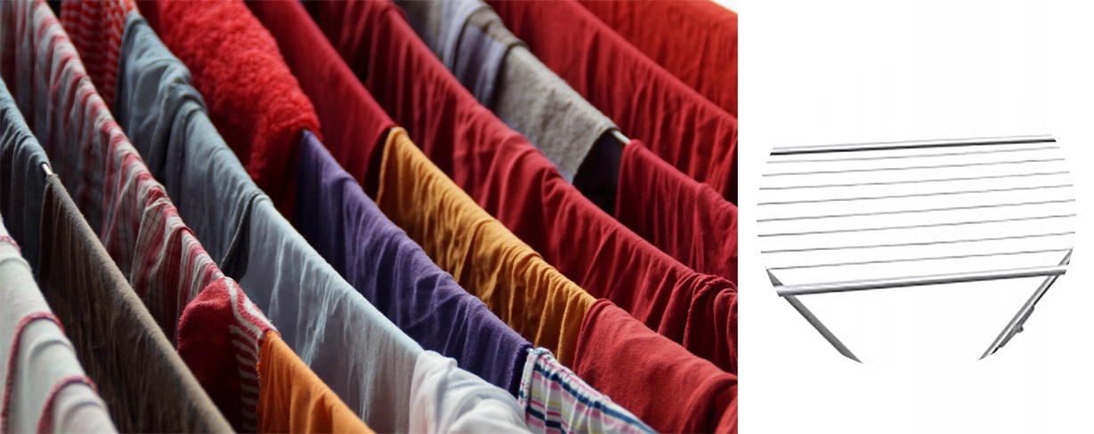 SUSZARKA NA PRANIE BIELIZNĘ NA UBRANIA BALKONOWA ROZKŁADANA STOJĄCA Model classic