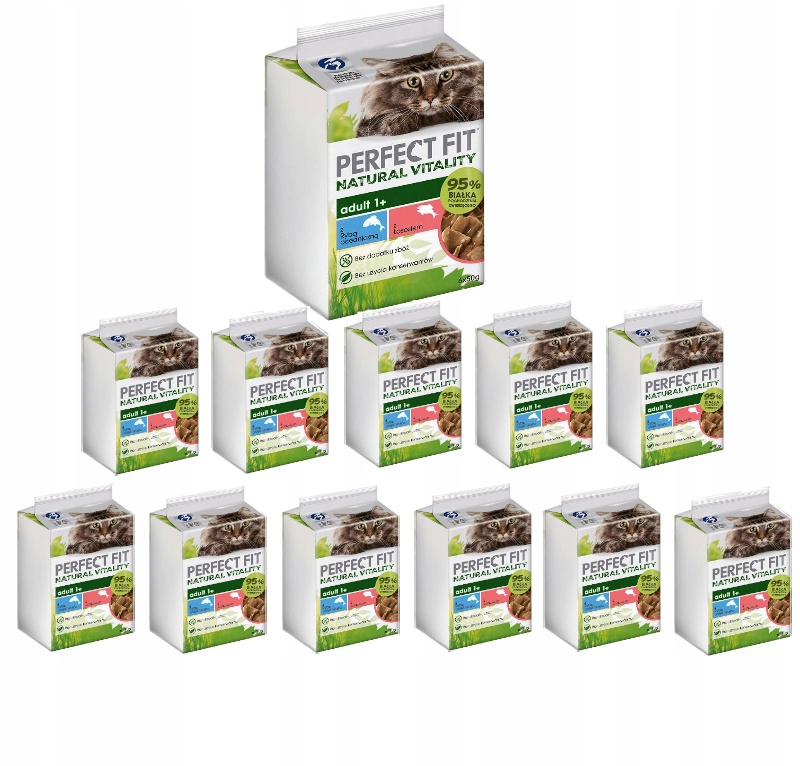 Levně Perfect Fit Natural Vitality Adult s oceánskou rybou a kočičím lososem 72 x 50 g