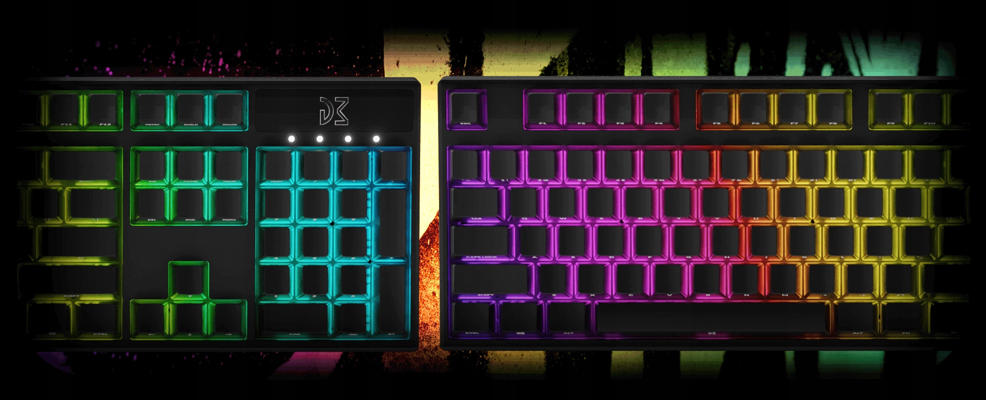 KLAWIATURA MECHANICZNA LED DREAMKEY TKL WHITE RGB Typ przełącznika Kailh BOX White