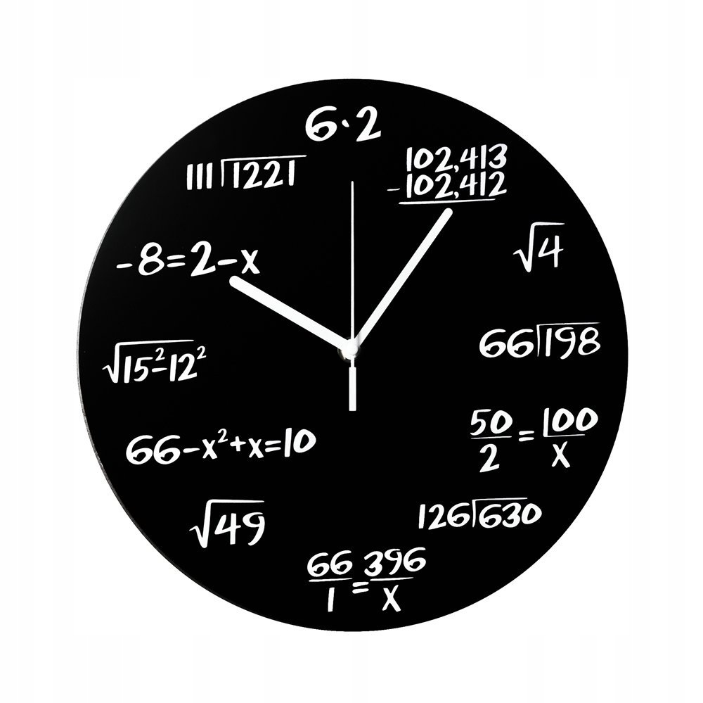

Zegar matematyka czarny Gadżet