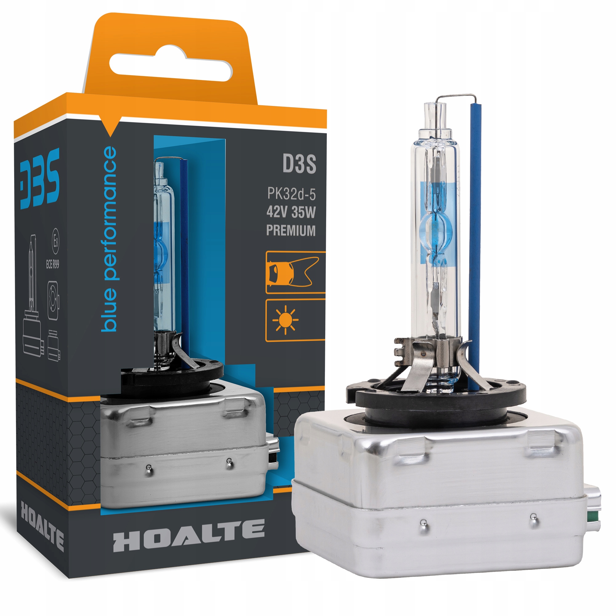 D3S Żarnik Xenon 6200K Hoalte Blue Performance +100% PK32d-5 42V Premium