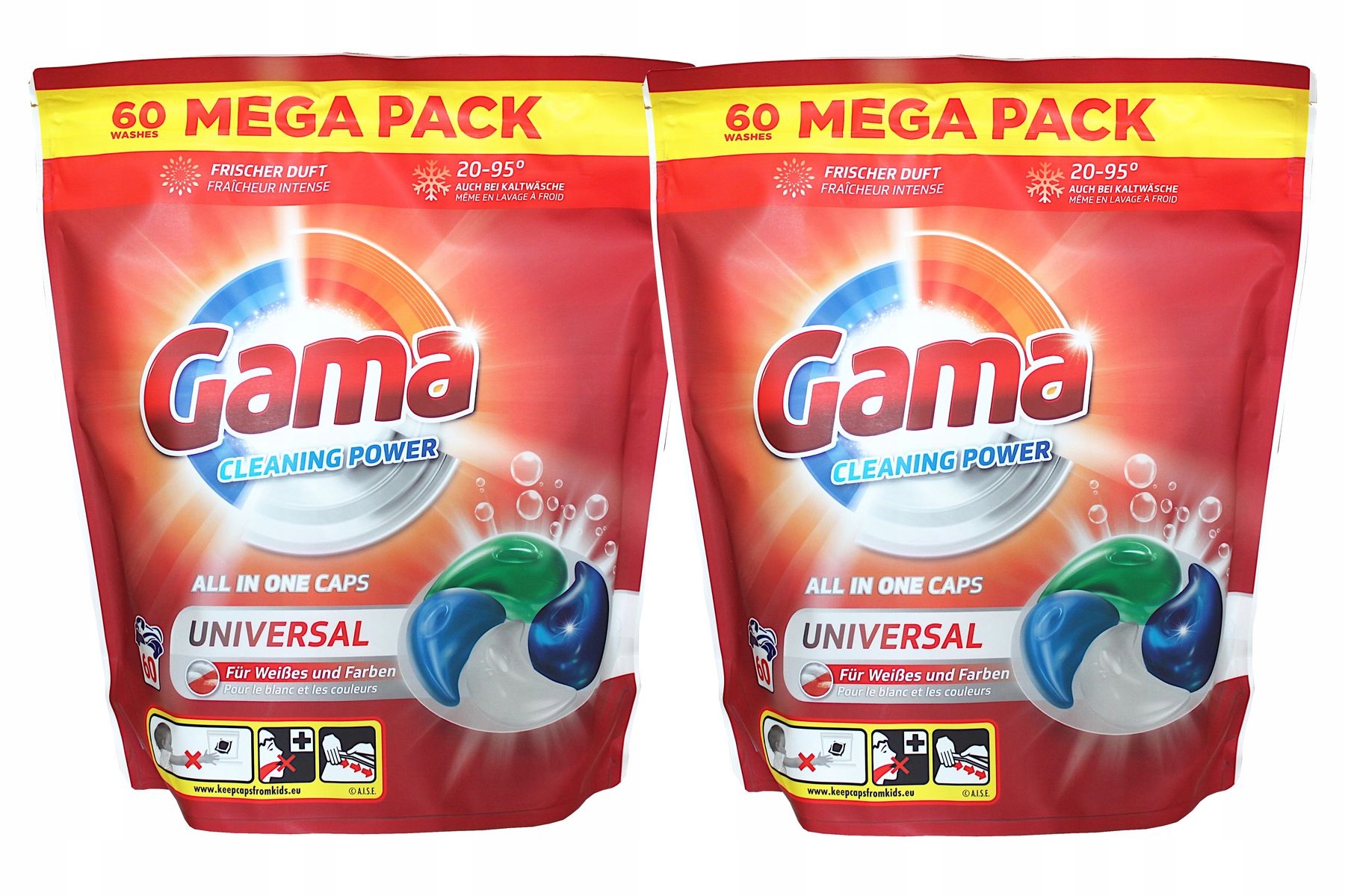Gama kapsułki do prania Uniwersal Kolor Białe 4w1 120 szt.