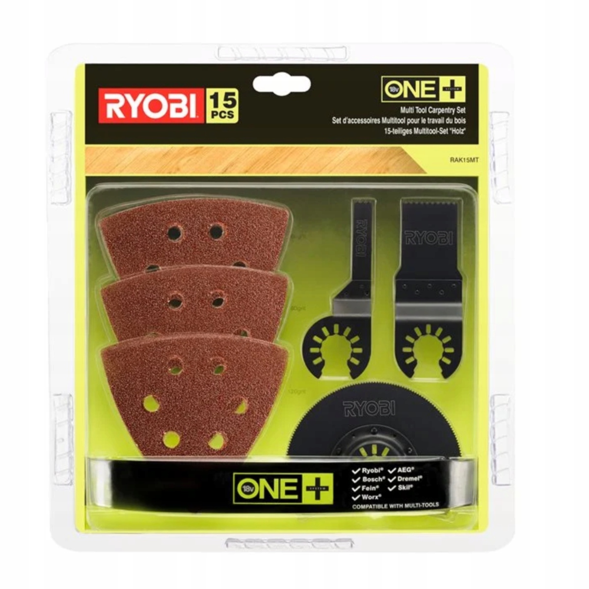 Univerzální sada Ryobi pro multifunkční nářadí 15 ks