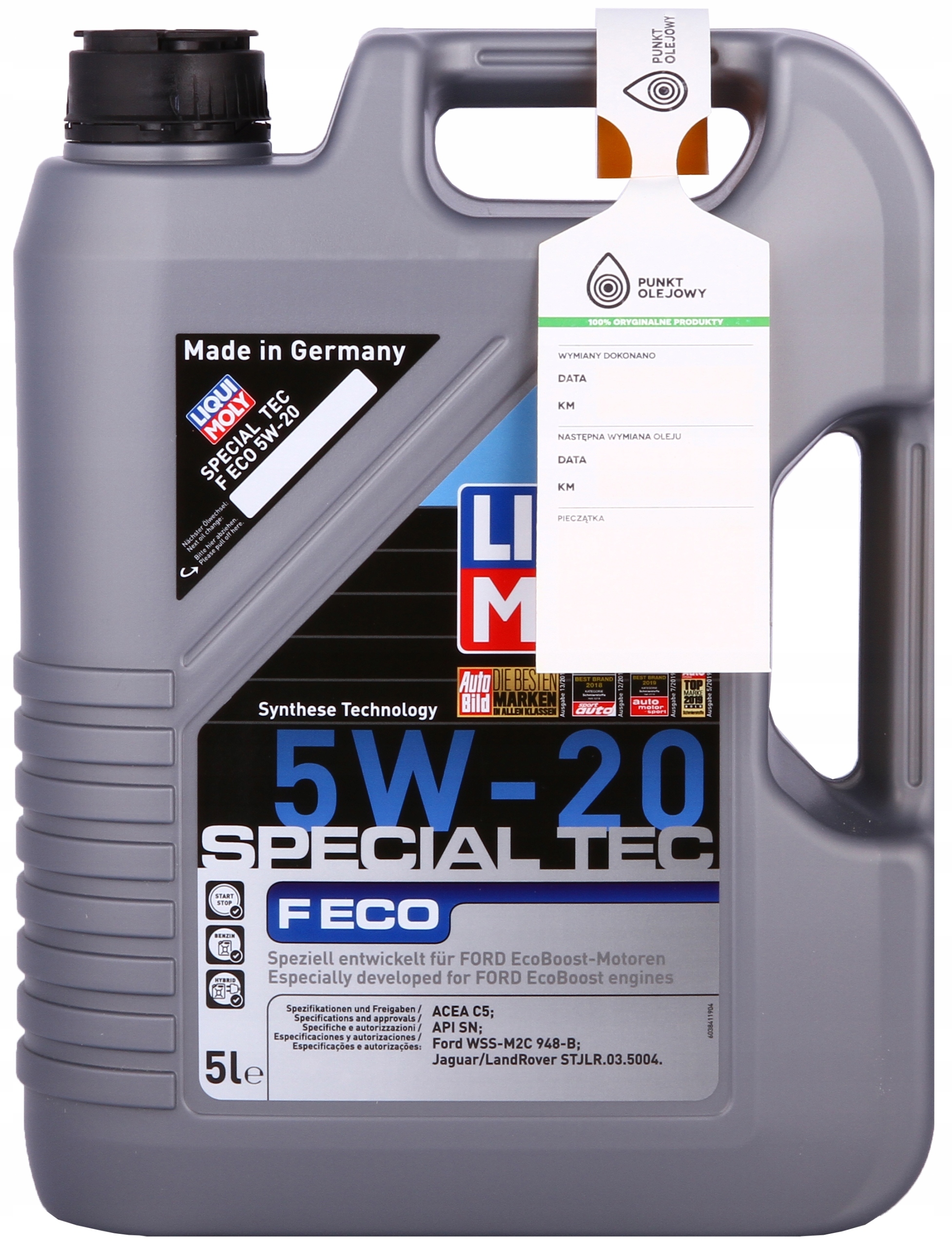 

Liqui Moly Special Tec F Eco 5W20 3841 5L
