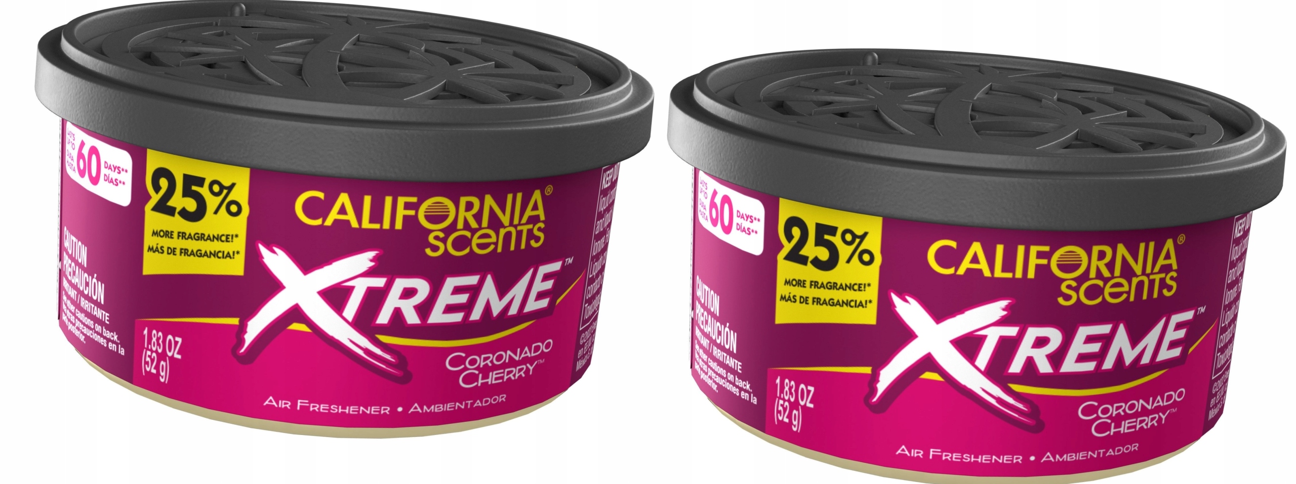 CALIFORNIA SCENTS XTREME CHERRY PUSZKA ZAPACH ODŚWIEŻACZ DO SAMOCHODU X