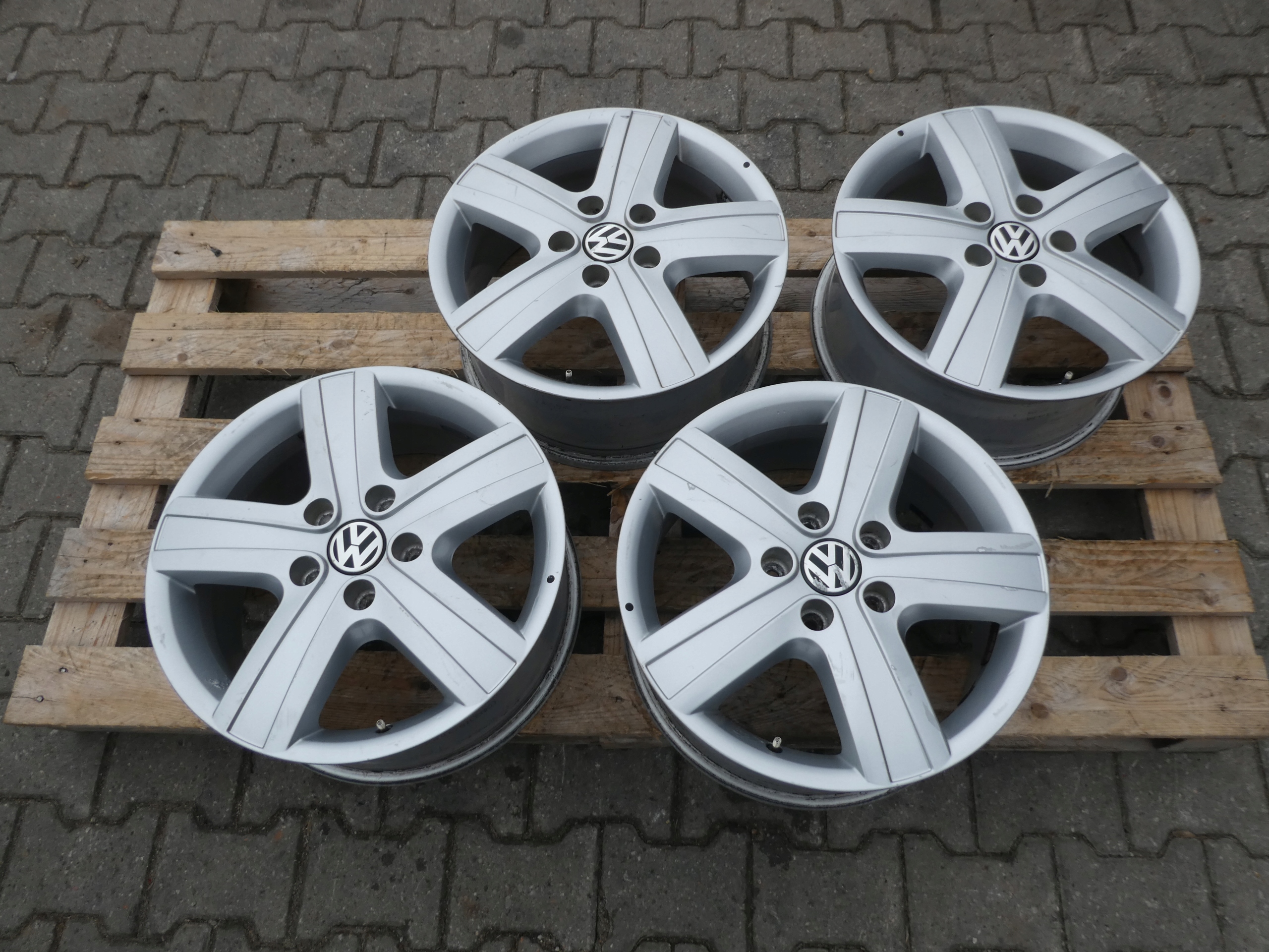4X discs aluminium disc 7H0601025H VW T5 T6 5X120