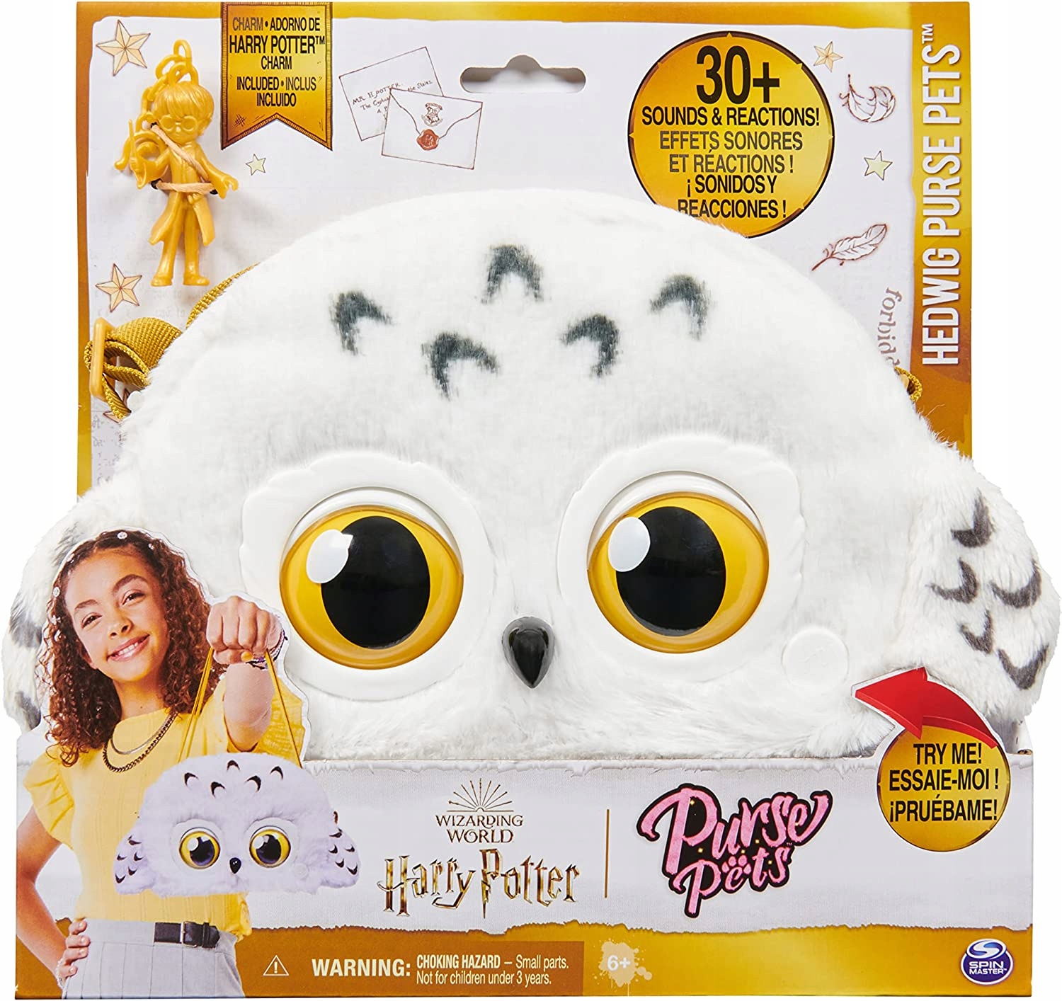 PURSE PETS HARRY POTTER HEDWIGA INTERAKTYWNA 13,5 cm Bohater Harry Potter