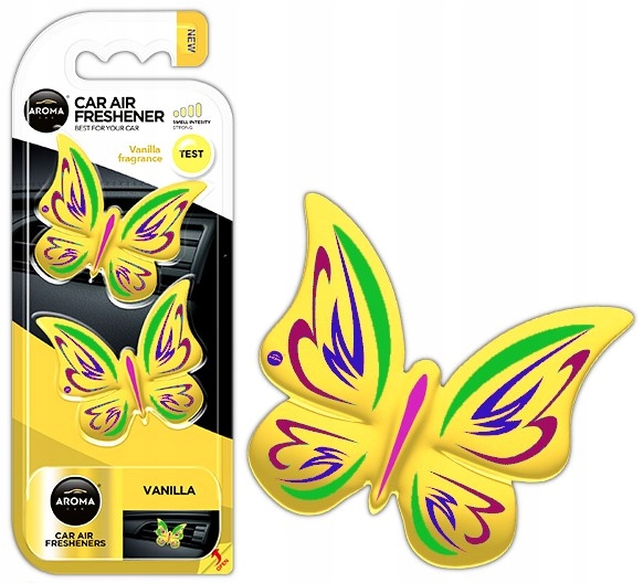 

Aroma Car Butterfly Motylki Wanilia na kratkę