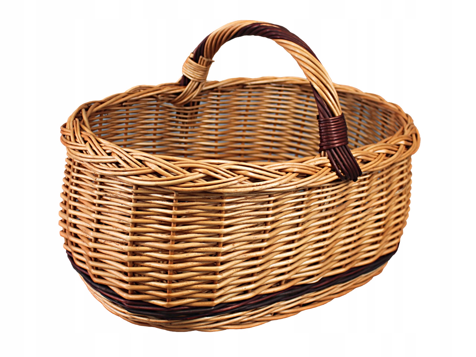 Kosz zakupowy wiklinowy - Samochodowy