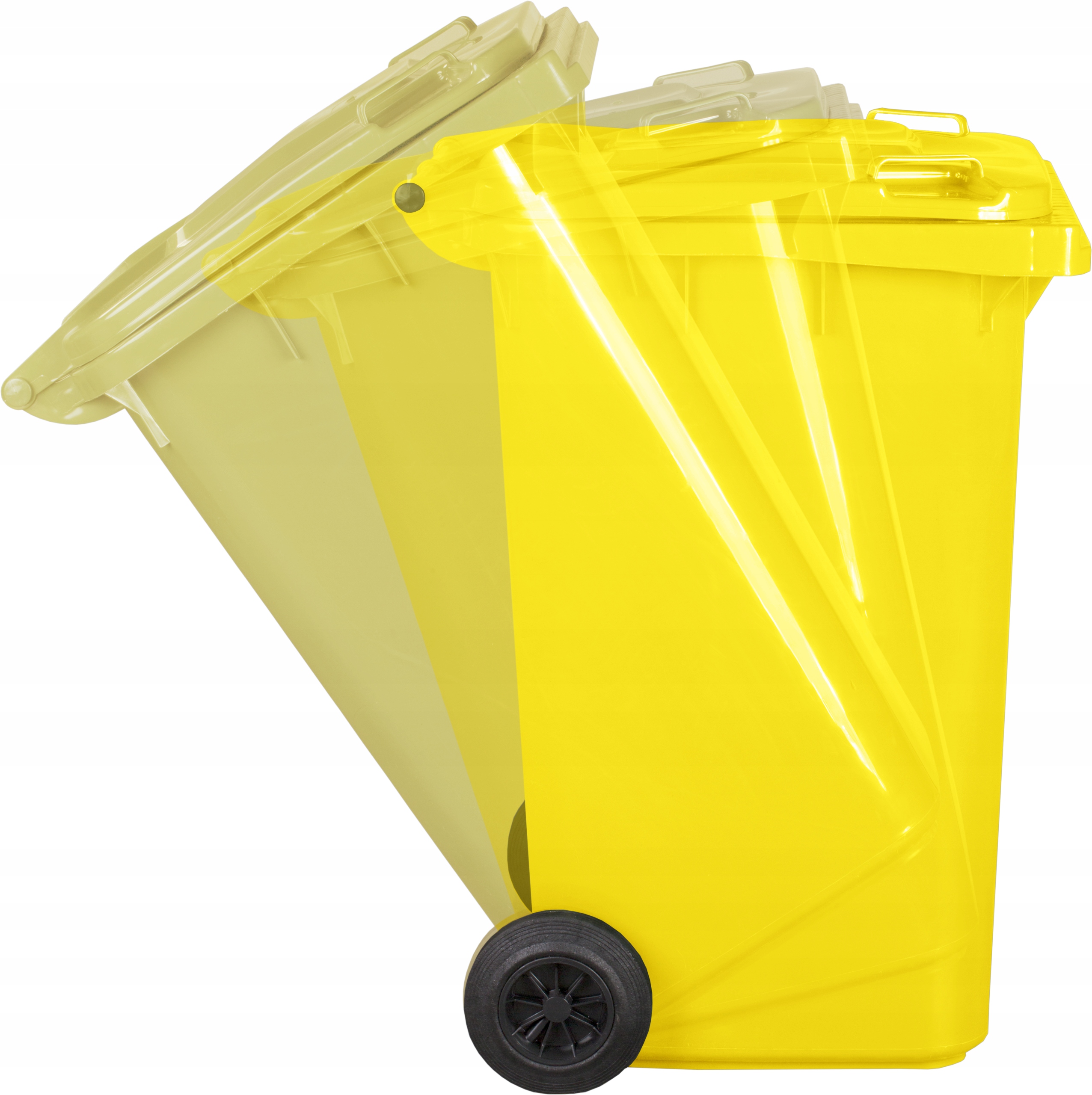 KOSZ POJEMNIK NA ŚMIECI ODPADY 240L ŻÓŁTY PLASTIK Kod producenta W-KOSZ-240-Z-JES-ŻÓŁ