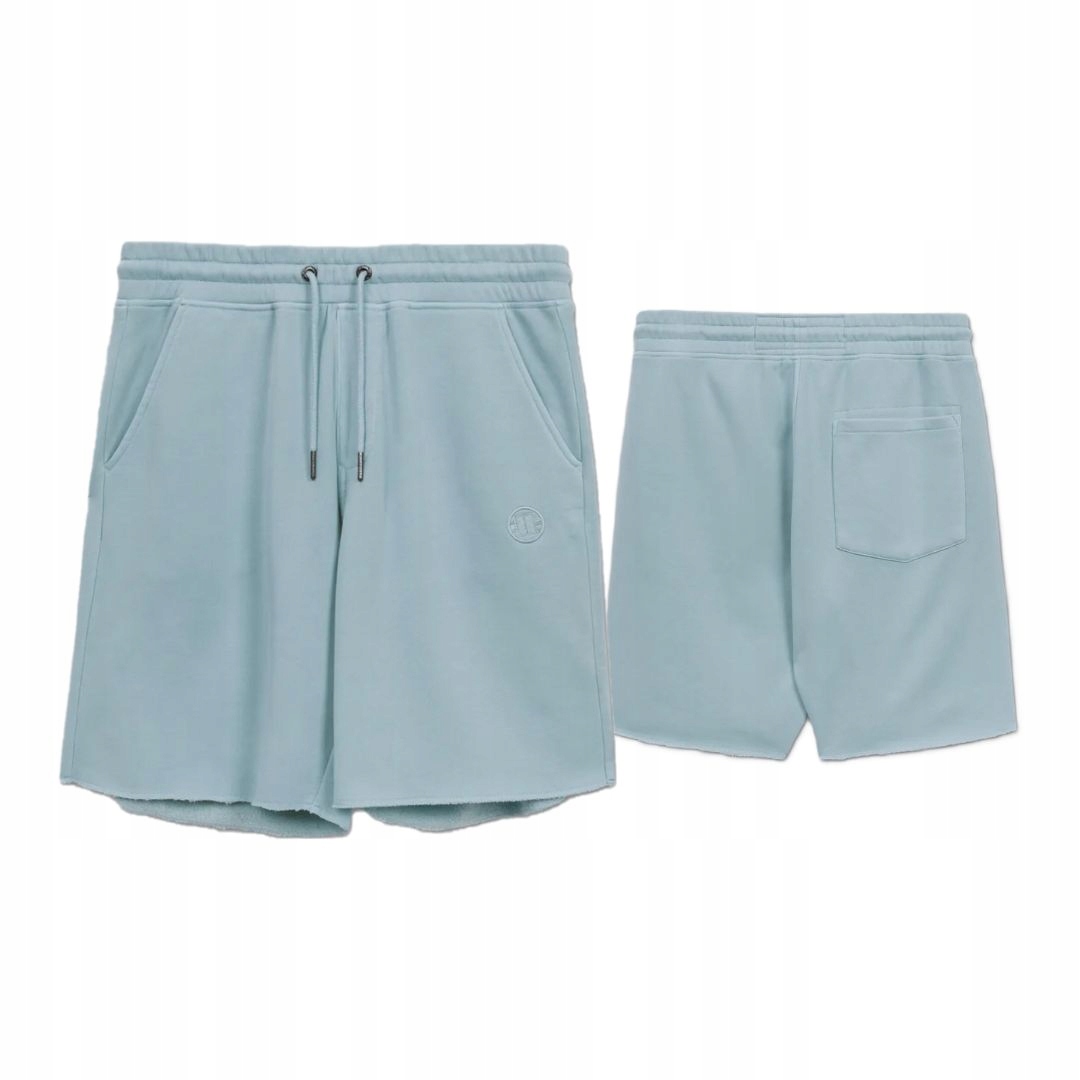 Pitbull West Coast Pánské Teplákové Kraťasy Washed Lancaster II Modré XL