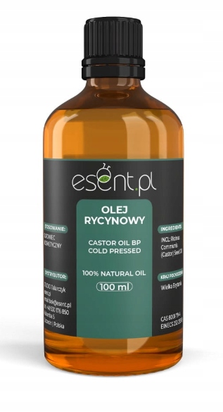 Olej rycynowy naturalny 100% 100ml ESENT