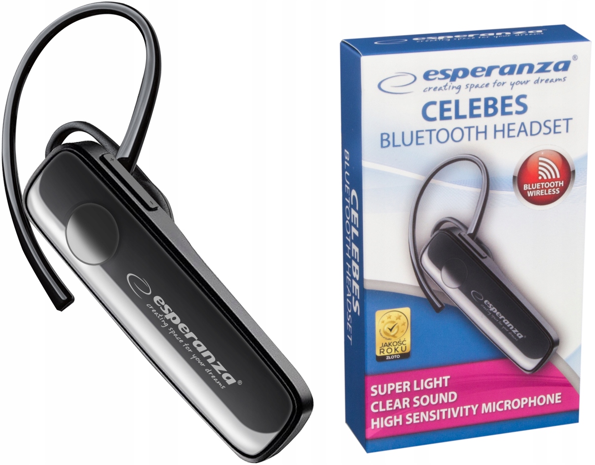 BEZPRZEWODOWA SŁUCHAWKA DO ROZMÓW BLUETOOTH CZARNA