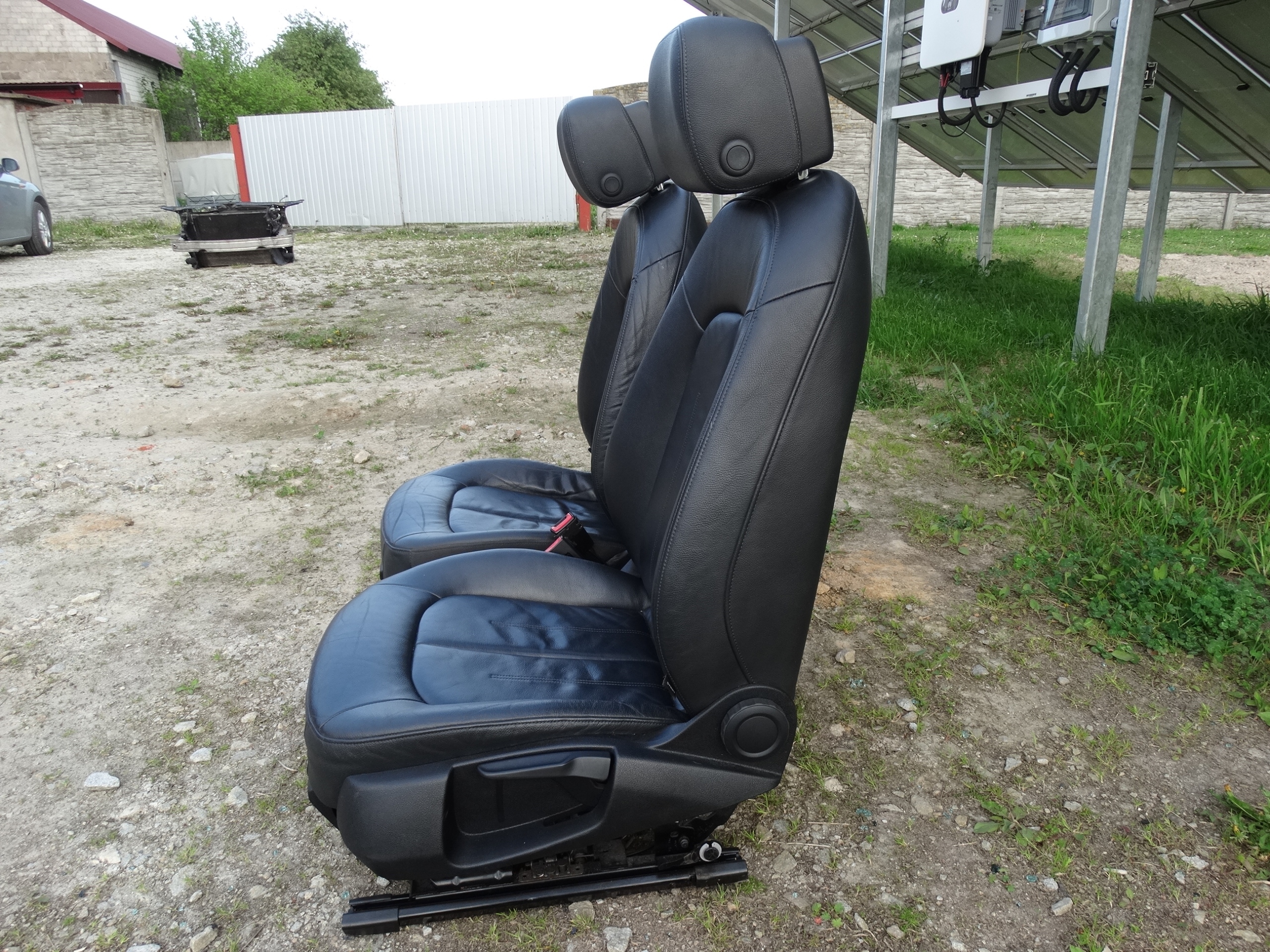 AUDI A6 C7 11-18 seat driver´s left front black leather original