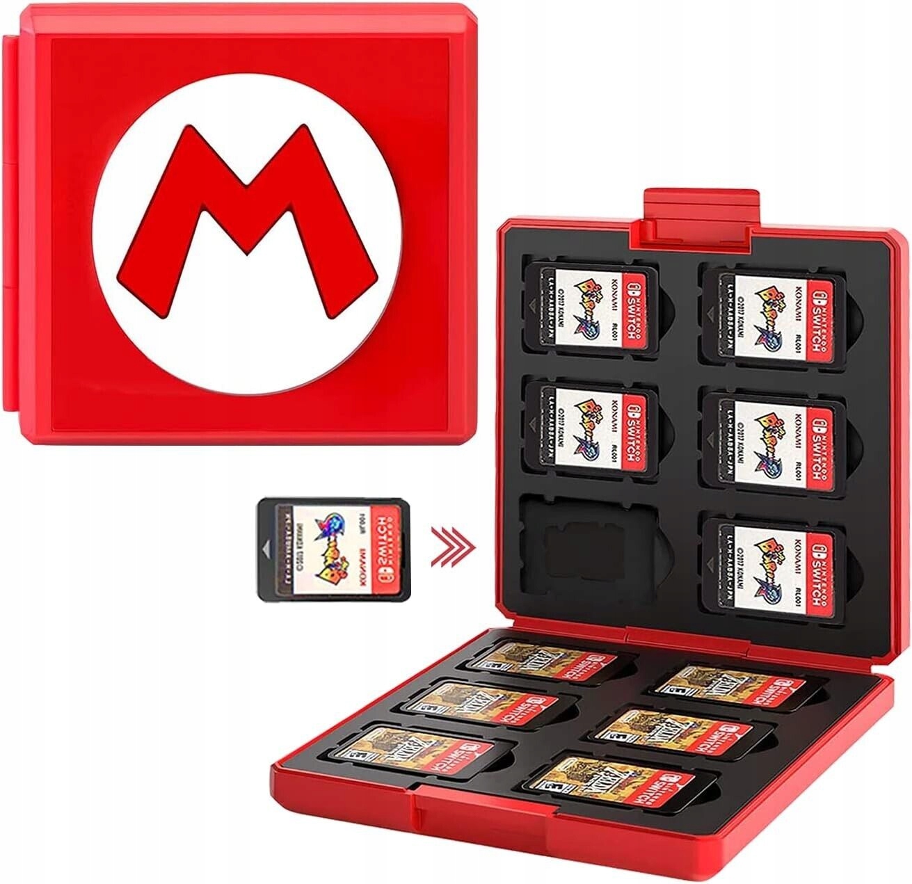 WeLoveGames Pudełko etui na karty z grami do Switch oraz OLED SUPER MARIO