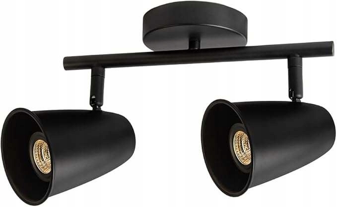 Stropní Led reflektor se dvěma otočnými světly, barva černá 1 Ks.