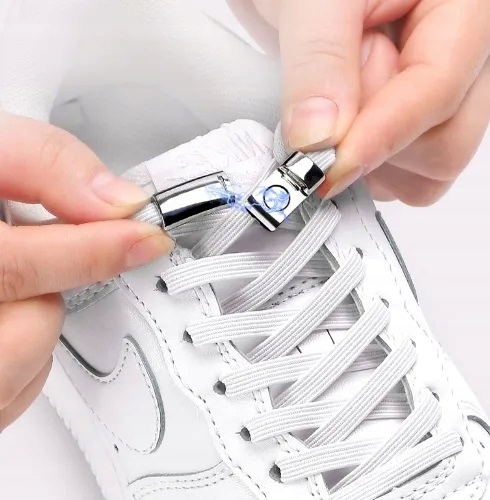 Sznurowadła BEZ WIĄZANIA magnetyczne dla dzieci Kolor biały