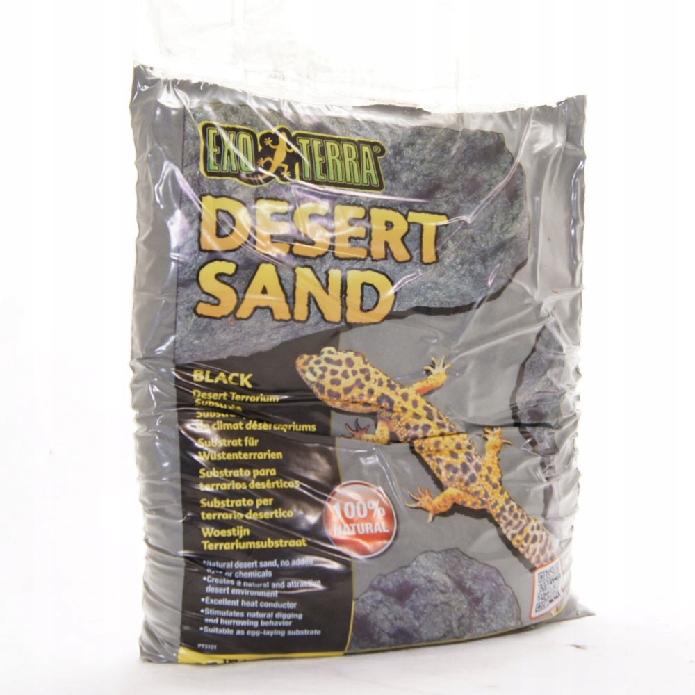 Levně Exo Terra Black Sand 4,5 kg – pouštní písek, černý