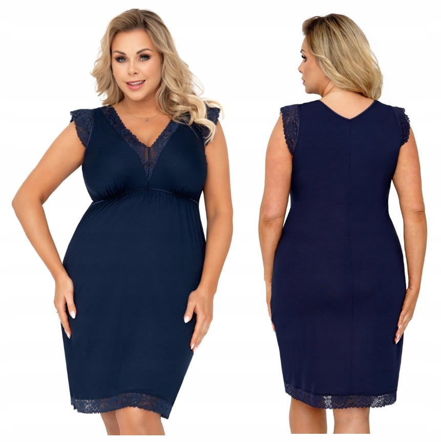 Donna Vera plus košile noční námořnická modrá 3XL/46