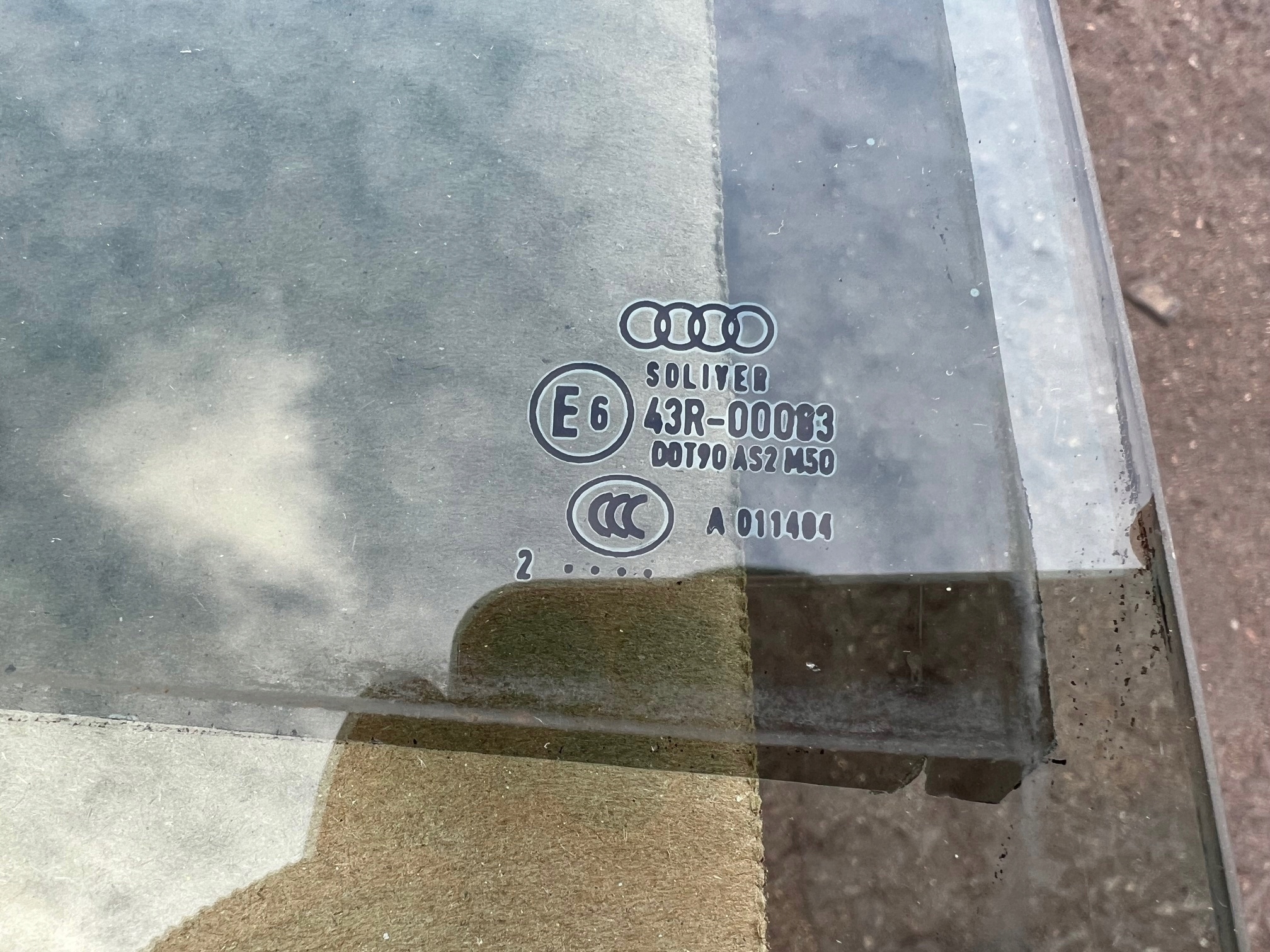 AUDI A8 D4 LONG window door right rear part right rear 4H4845206