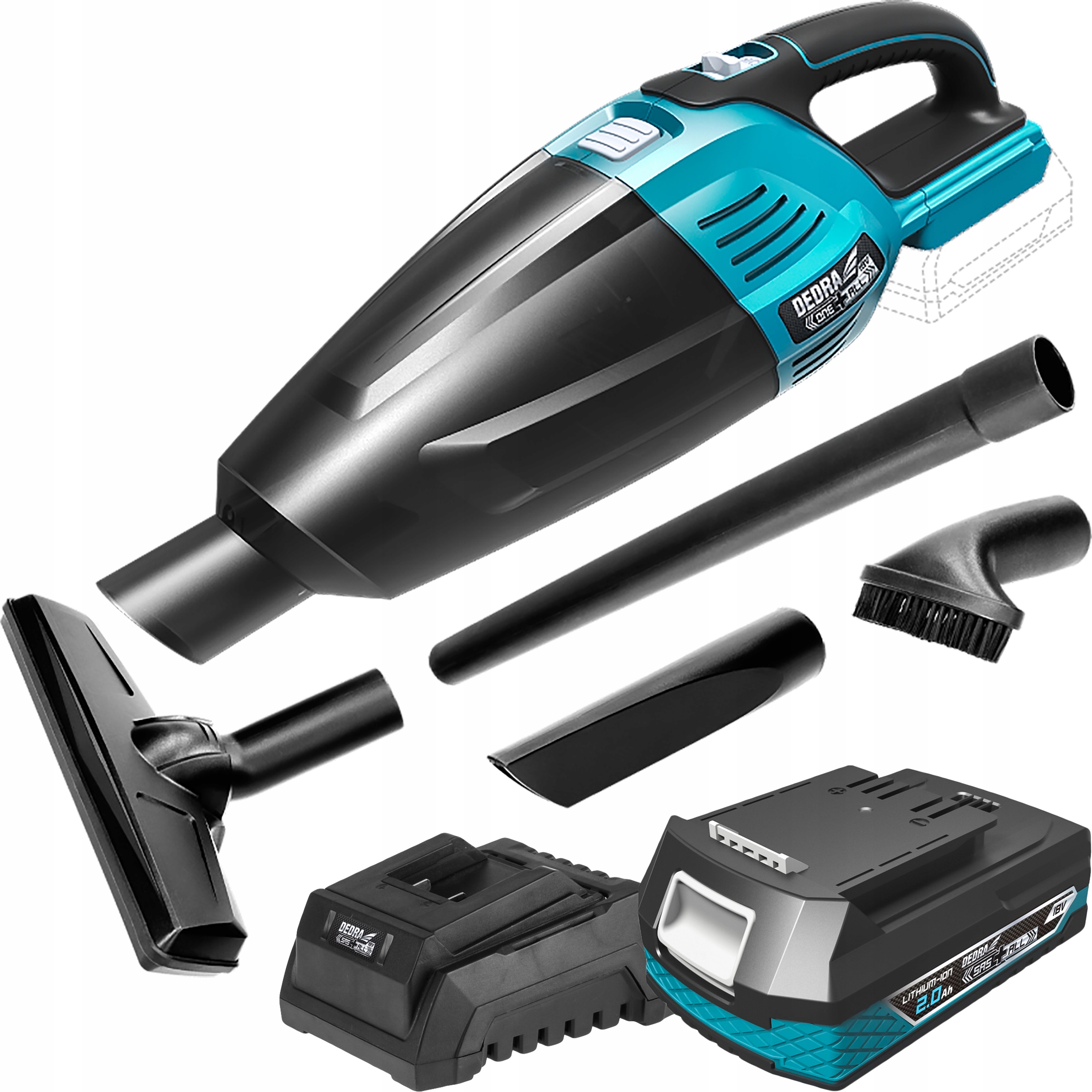 

Odkurzacz Akumulatorowy Ręczny Samochodowy 18V 2Ah