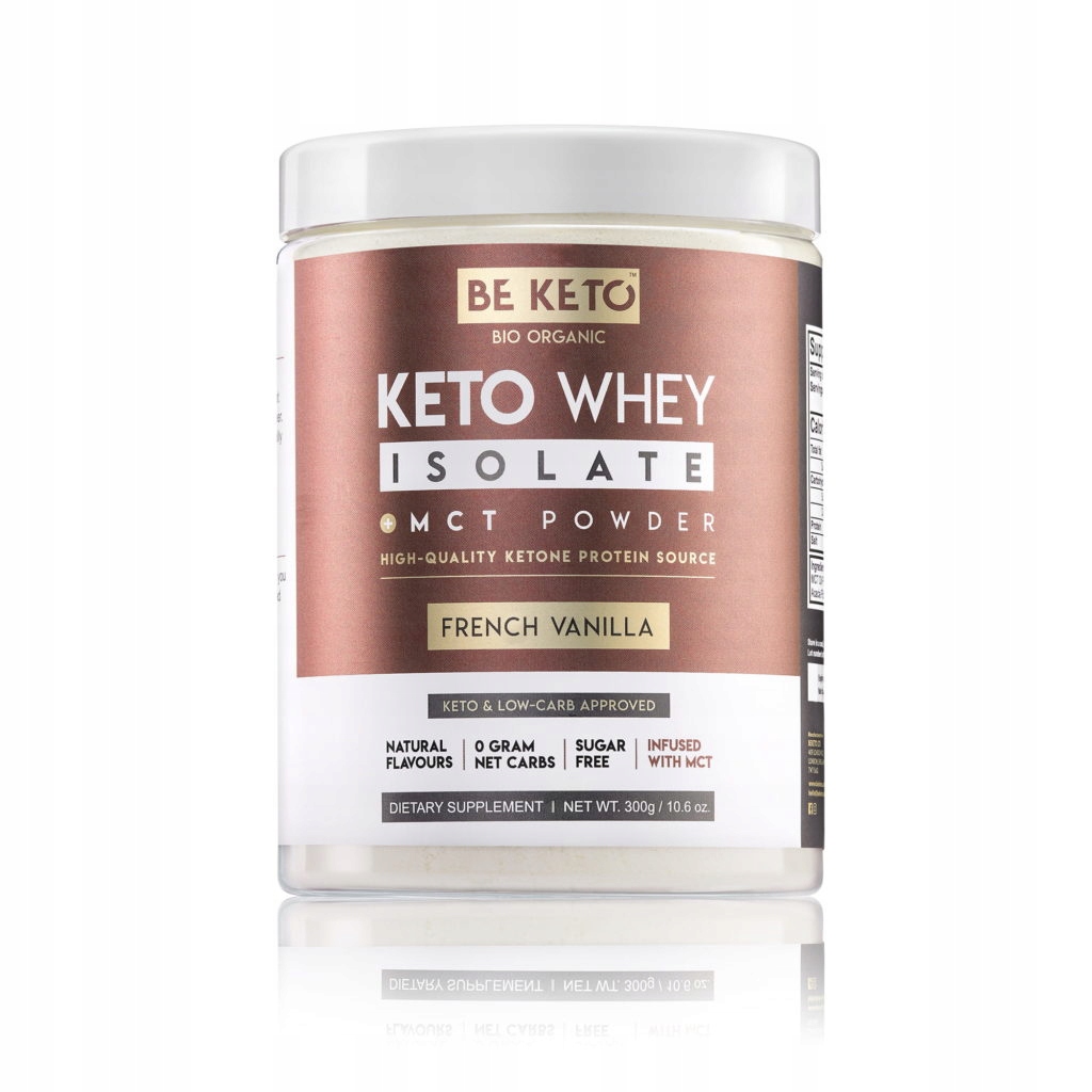 BeKeto Proteinový izolát s Mct vanilka, keto doplněk stravy