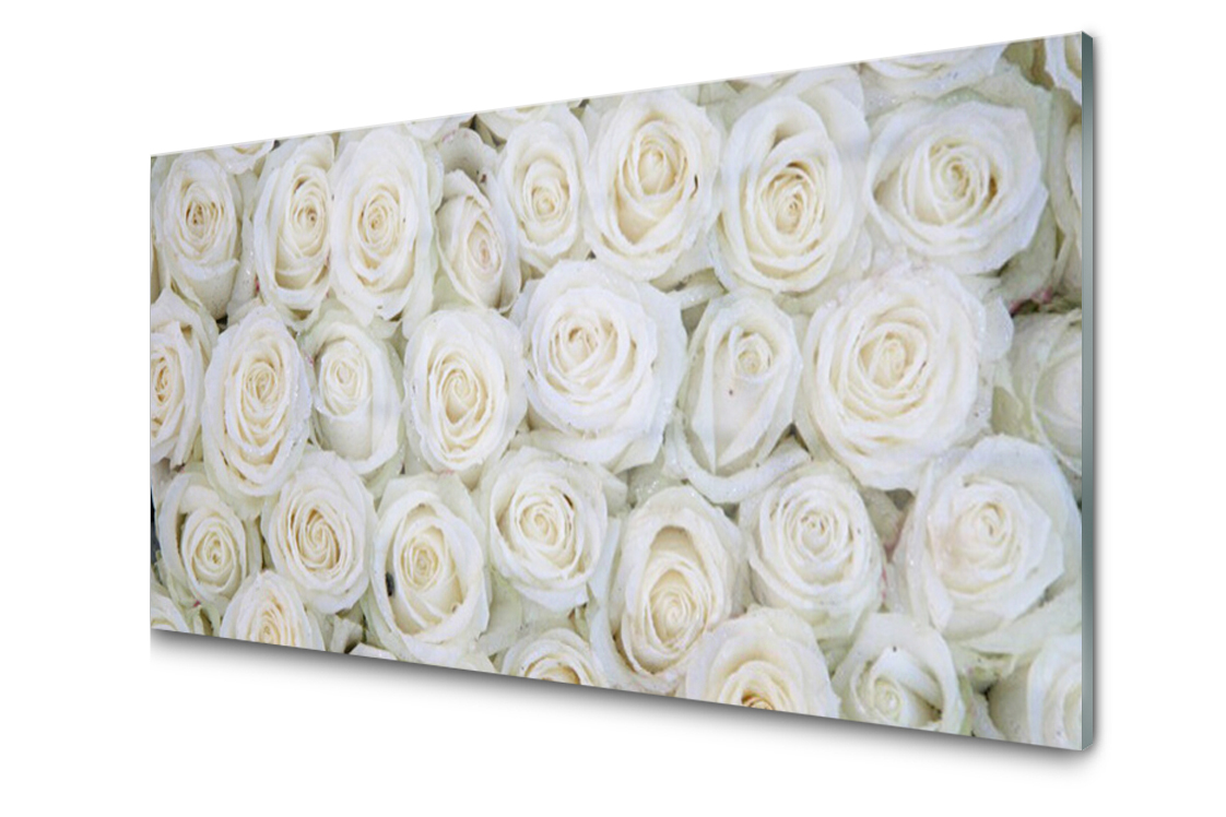 

Panel szklany dekor Róże Kwiaty Roślina 100x50