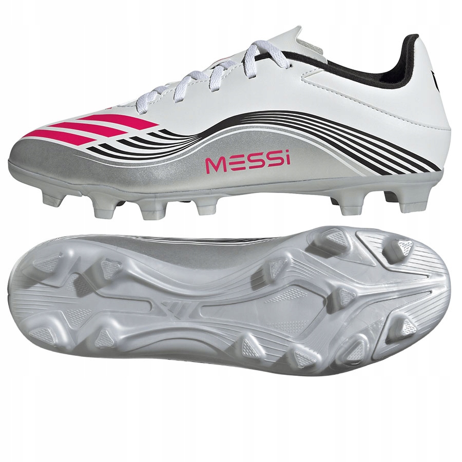 Adidas F50 Messi Club Fg/mg [44 2/3] Boty Lanky Unisex Bílá