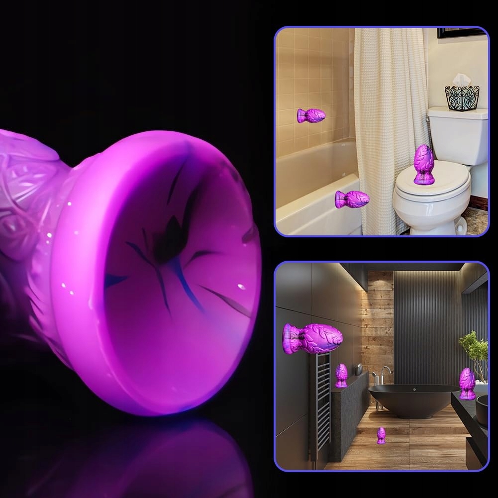 SXOVO Korek Analny Silikonowy z Przyssawką 3D Wzór Fantasy dla Par — miniatura 4