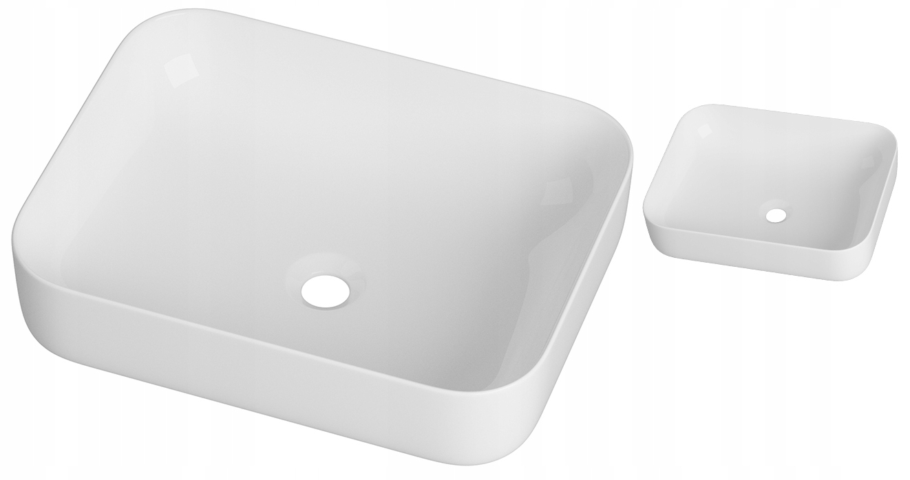 Umývadlo Obdĺžnikové Na Dosku Biela Keramická Kúpeľňová 51x40 Sawo