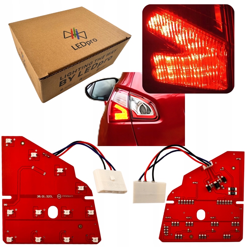 Modul Led Deska Oprava Zadních Světel Nissan Qashqai J10 Lift, levá Zástrčka