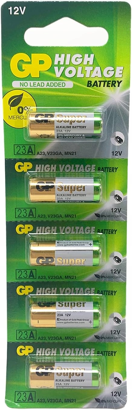 GP A23 23A MN21 L1028 V23GA 12V bateria 5x