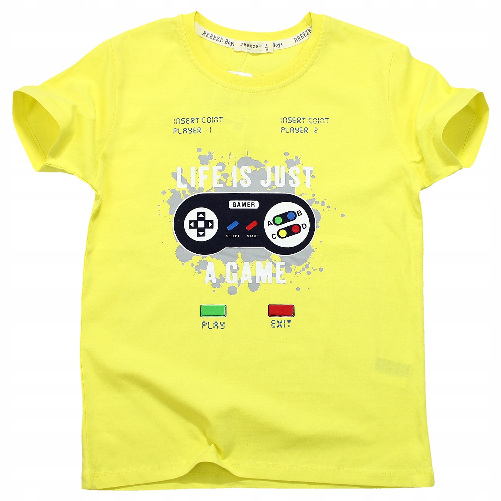 

T-shirt Bluzka Nadruk Pad Bawełna Rękawek 140