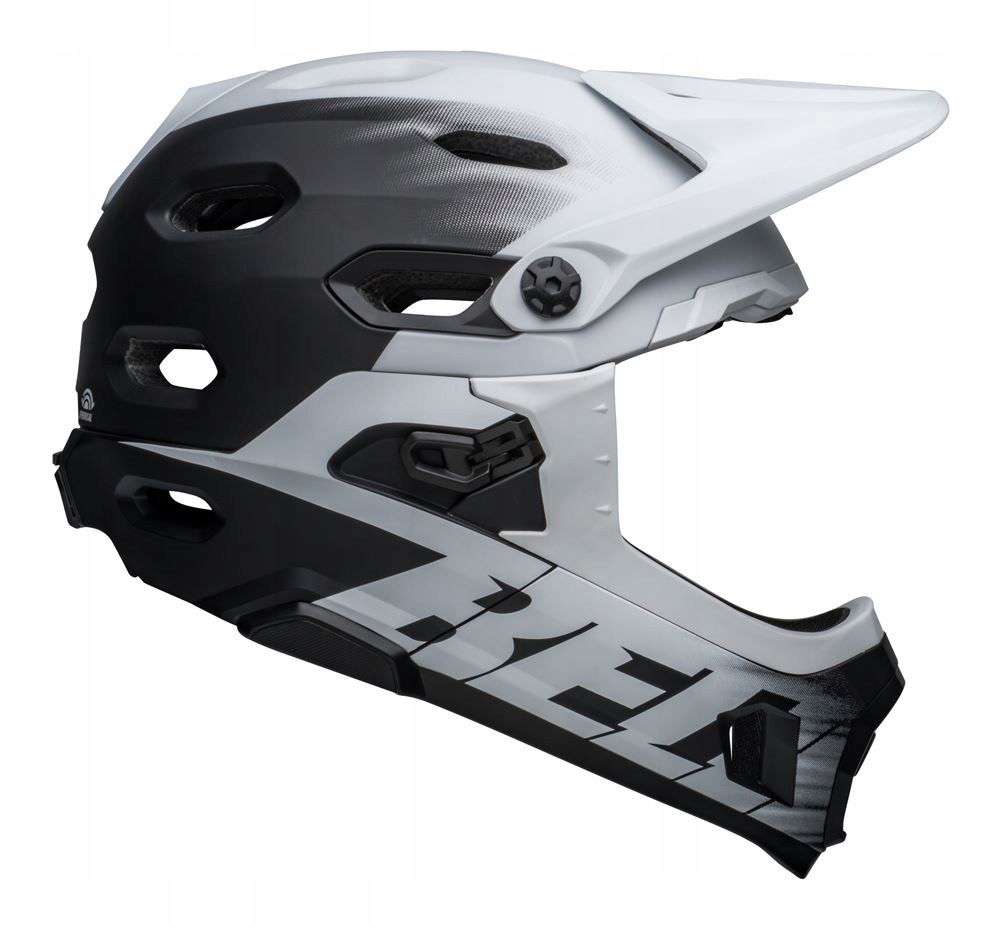 Celopřilba 2v1 Bell Dh Mips Spherical vel. M (55-59 cm) černo/bílá