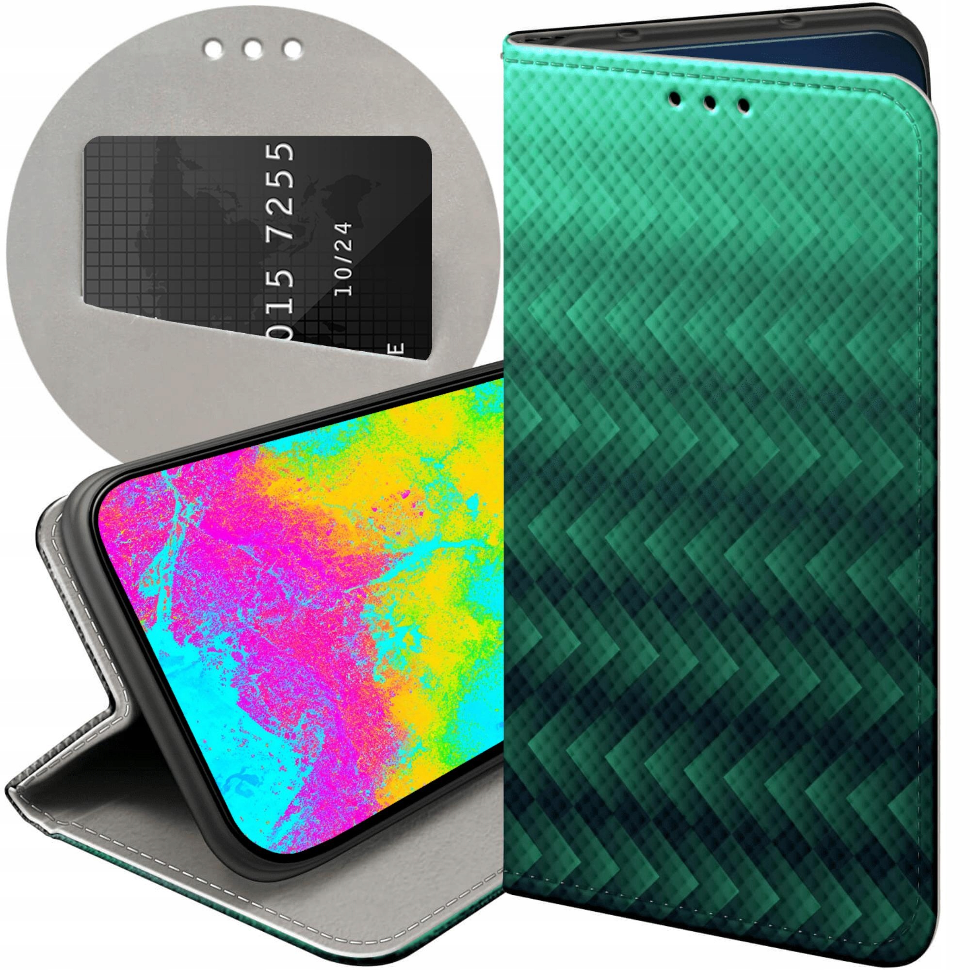 Etui Z Klapką Do Honor 400 Smart X7D 4G 5G Zielone Grassy Green