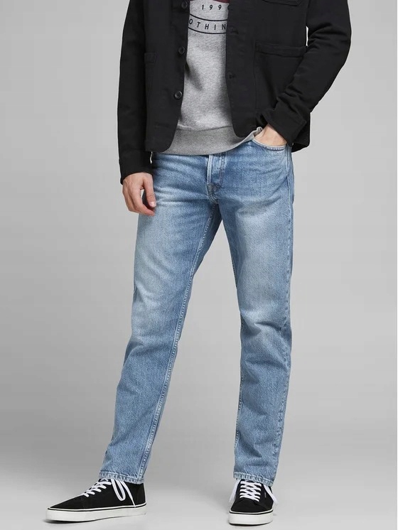 Jack&jones Pánské Džínové Kalhoty Modré Dlouhé 34/30 7AA