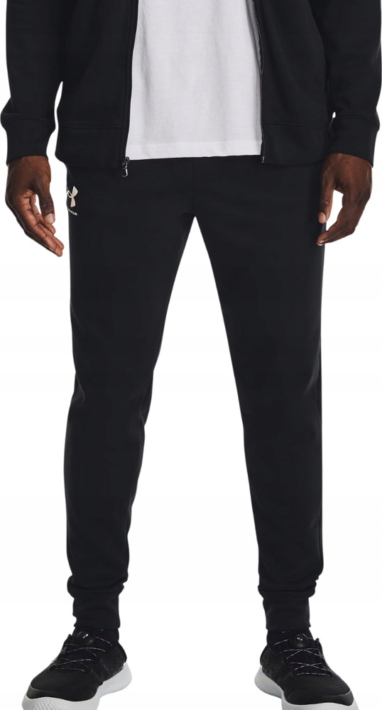 Pánské Kalhoty Under Armour Rival Terry Jogger Černé 1380843 001 r S