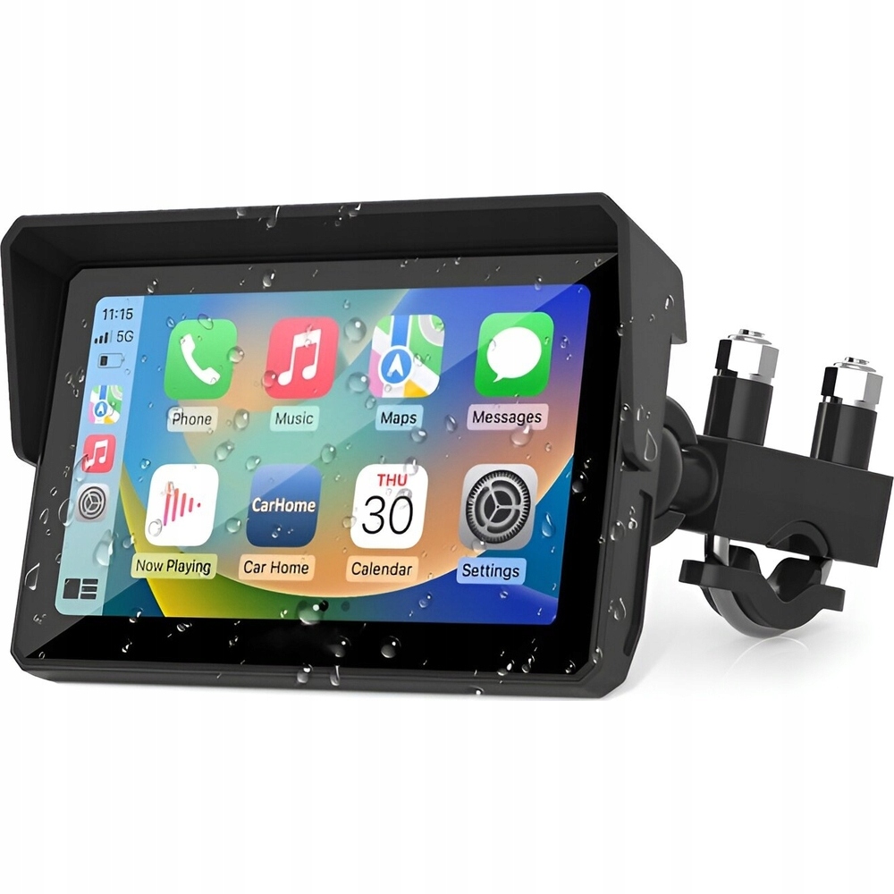 Motocyklové rádio monitor stanice Android Auto CarPlay Xenso X7 Bluetooth