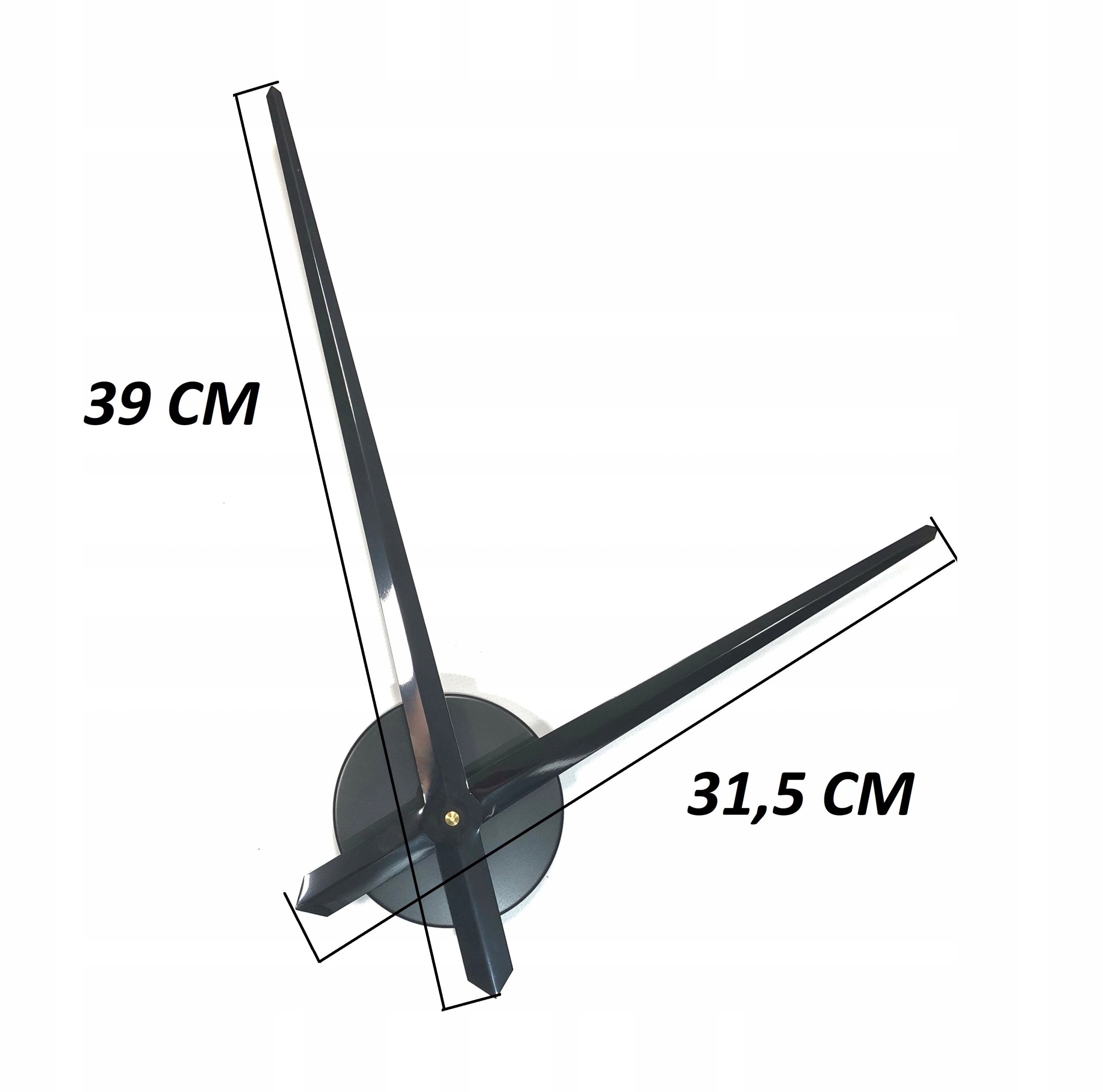 ZEGAR 3D ŚCXIENNY NAKLEJANY NOWOCZESNY LUSTRO XXL Kolor czarny