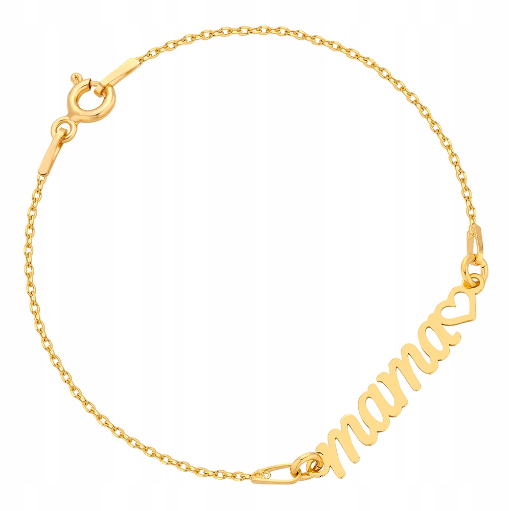 

Bransoletka z napisem Mama Dzień Matki srebro 925