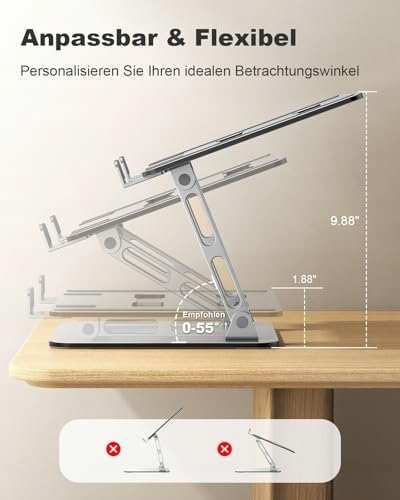 BABACOM Podstawka Pod Laptopa Regulowana Wysokość Chłodzenie MacBook 10-16" — miniatura 4