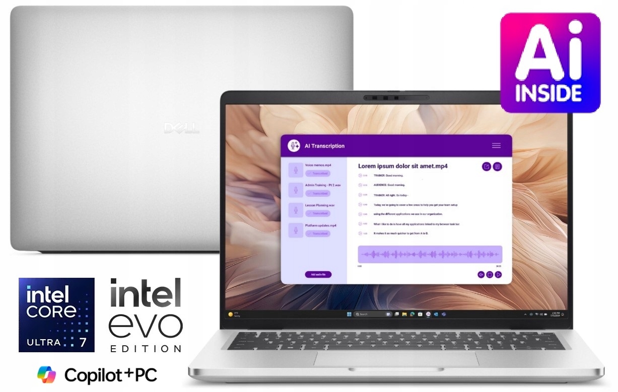 Laptop Dell Pro 14 Plus PB14250 Core Ultra 7 266V 16GB 256 Ssd Fhd+ 11Pro