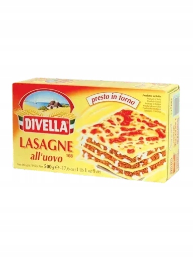 4 x Těstoviny Lasagne Divella 500 g