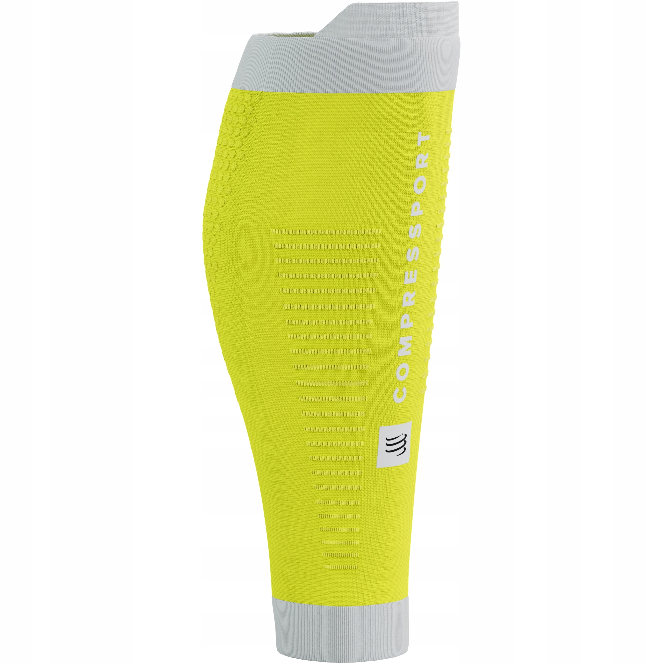 Opaski Kompresyjne na Łydki Ultralekkie COMPRESSPORT R2V3 Żółte/Białe T1 Marka Compressport