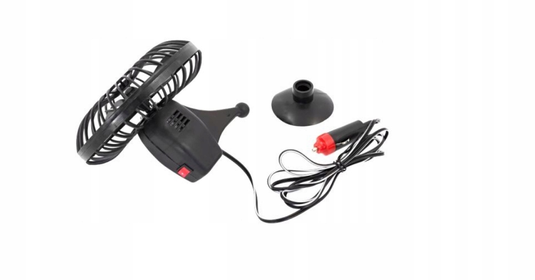 WENTYLATOR SAMOCHODOWY 12V WIATRAK POD ZAPALNICZKĘ Producent inny