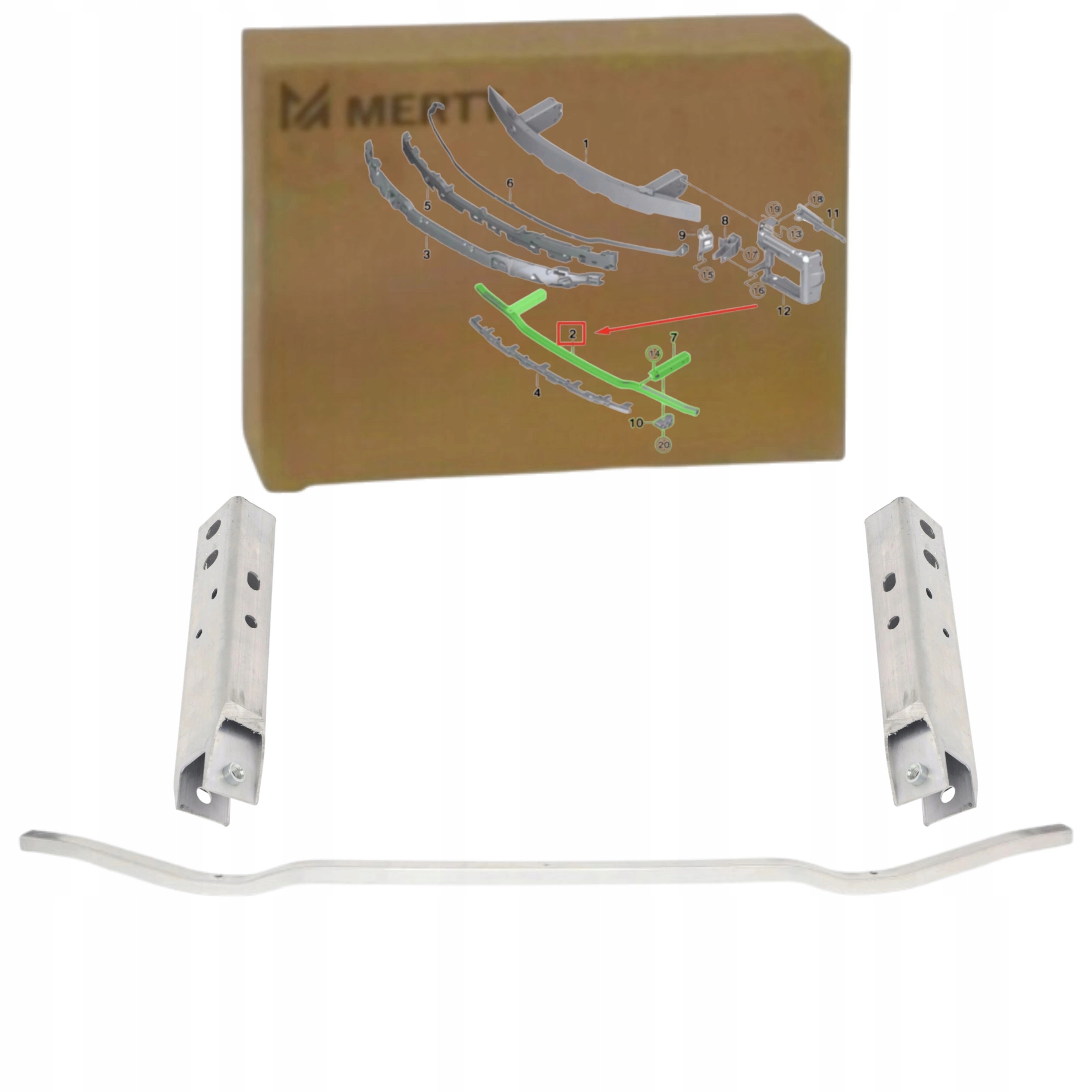 Bmw 3 G20 G21 Podpěra Vyztužení Spodního Nosníku Zóny Rozdrcení Levá Pravá