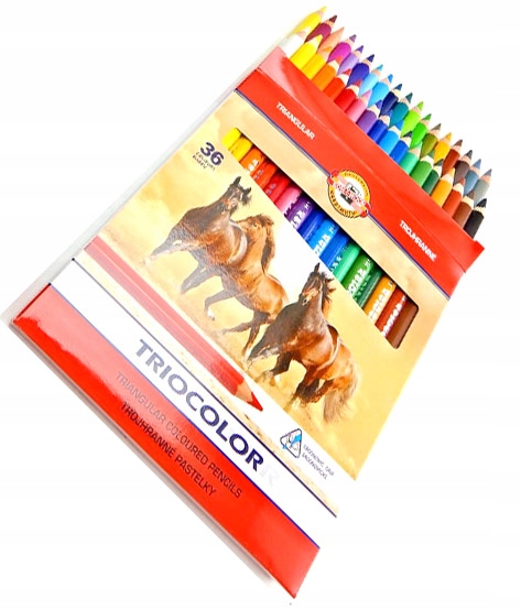 Koh I Noor Pastelky Triocolor Trojúhelníkové 9mm 36 kol