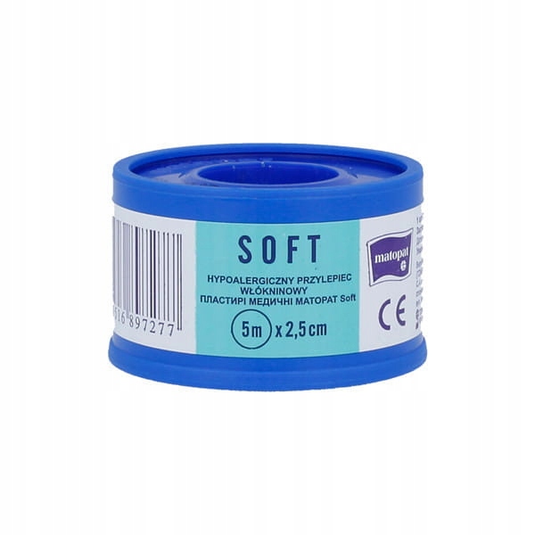 

Matopat Plaster Soft Na Rolce Szpulce 2,5 cm x 5 m