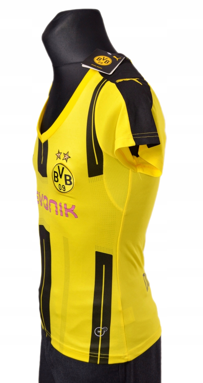 PUMA- BVB-KOSZULKA KLUBOWA- L Rękaw krótki rękaw